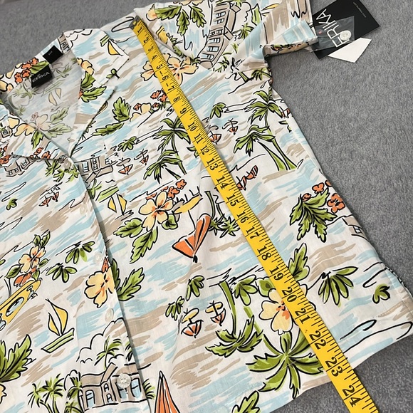 Vintage Y2K Hawaiian Shirt Medium Button Coconutgirl Summer Coastal Casual Beach - Picture 4 of 9